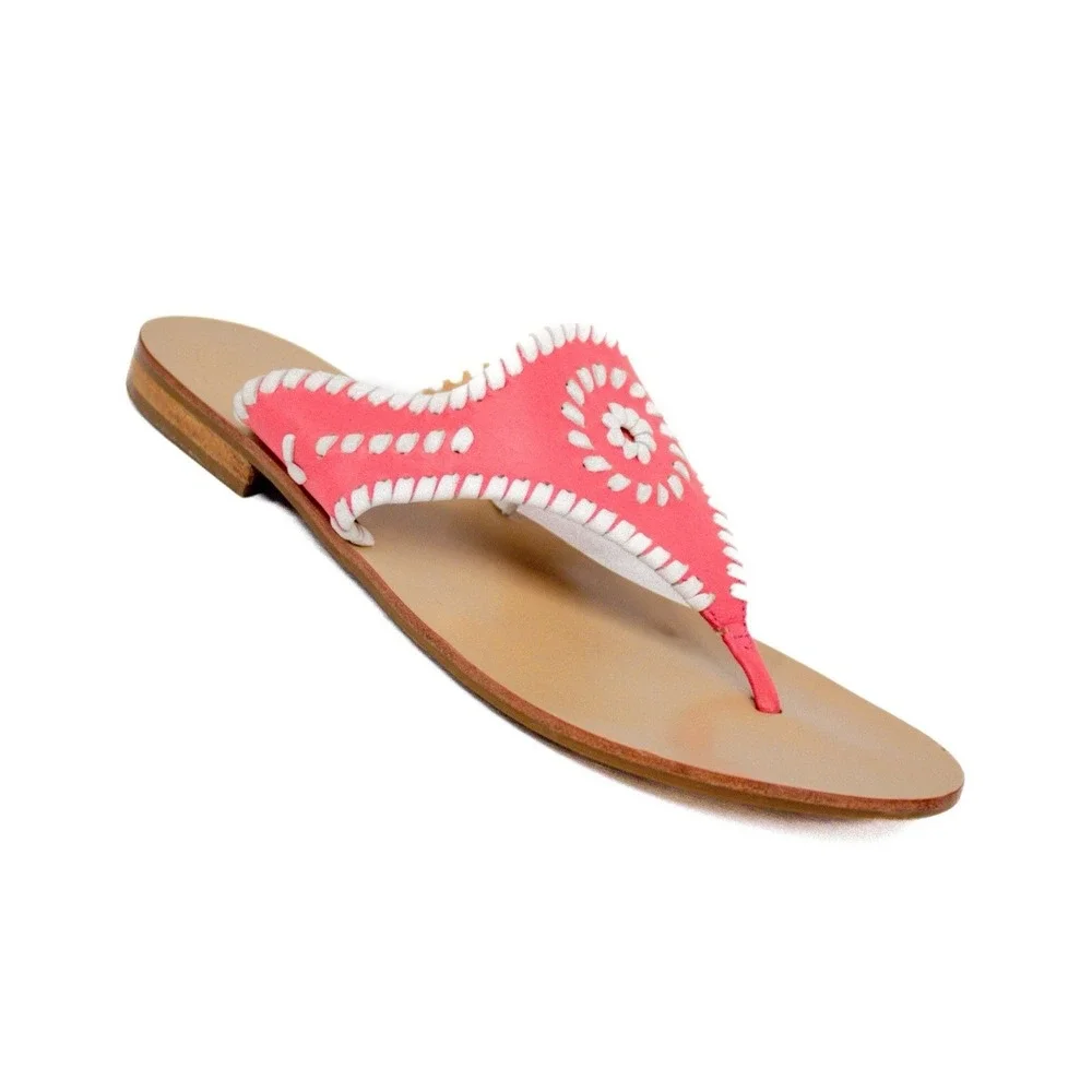 Jack Rodgers Leather Sandals Women's Size 9.5